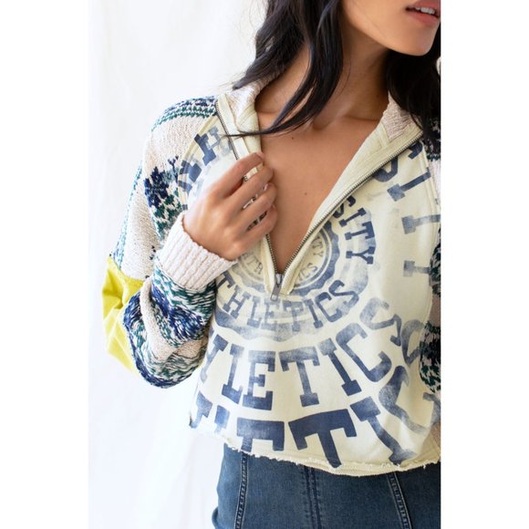 NWT Free People Aspen Pullover / Mountain Combo - Picture 3 of 3